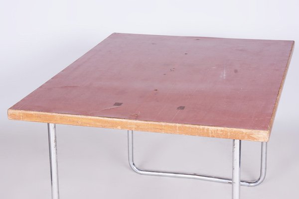 Original Bauhaus Dining Table attributed to Mücke Melder, Former Czechoslovakia, 1930s-WHY-1732069