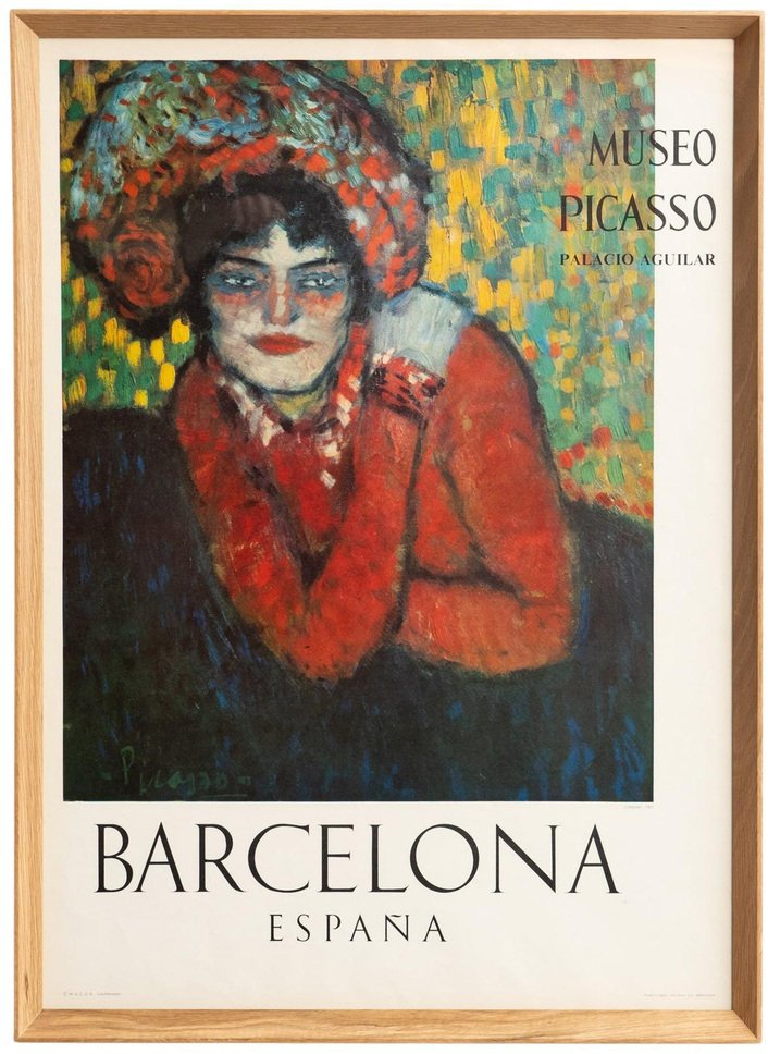 Original Framed Museo Picasso Poster, 1966