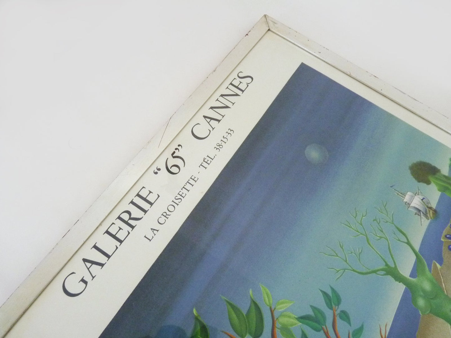 Original Galerie 65 La Croisette Cannes Lithographic Poster by Spiro, 1972