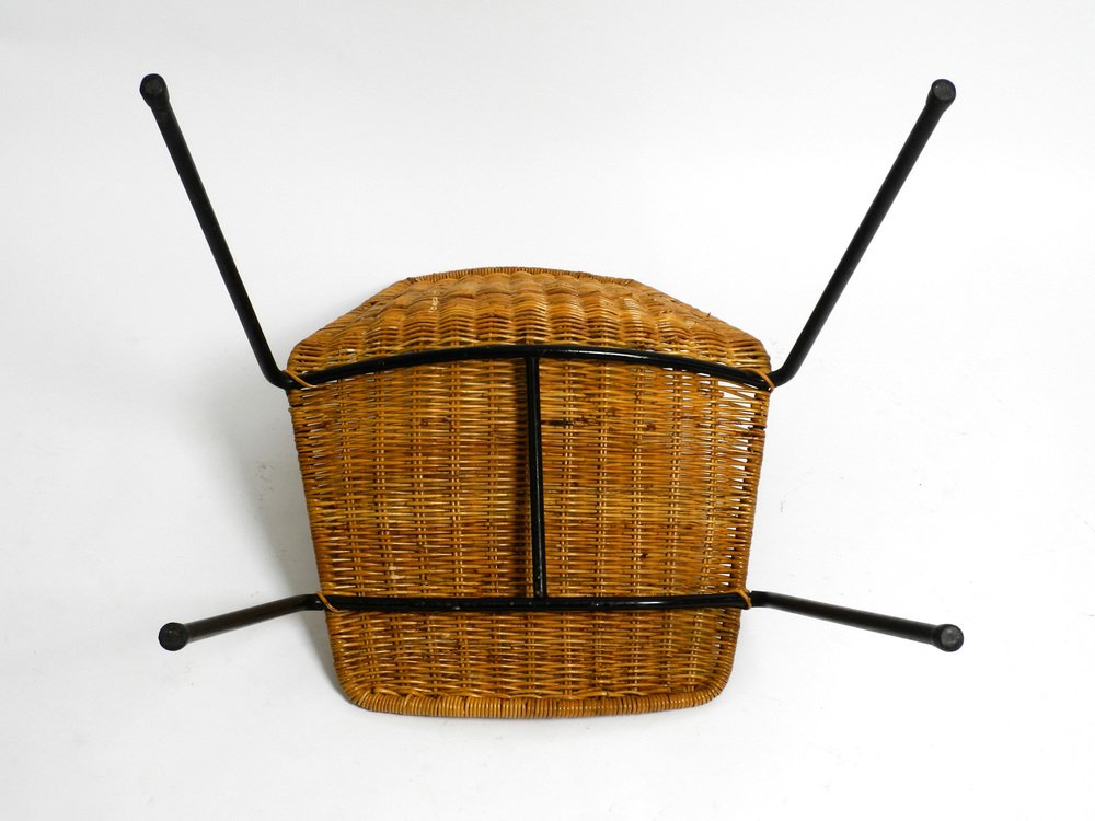 Original Mid-Century Modern Italian Basket Chair by Gian Franco Legler, 1960s