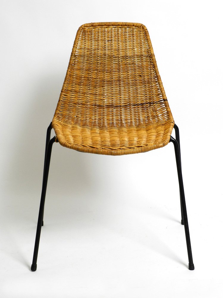 Original Mid-Century Modern Italian Basket Chair by Gian Franco Legler, 1960s