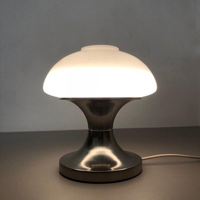 Original Modernist Mushroom Sputnik Table Light with Opal Shade, Italy, 1970s-QZ-1106465