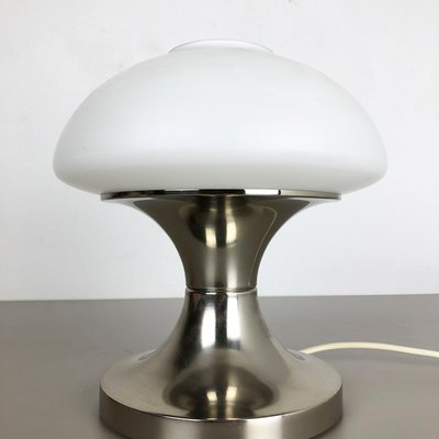 Original Modernist Mushroom Sputnik Table Light with Opal Shade, Italy, 1970s-QZ-1106465