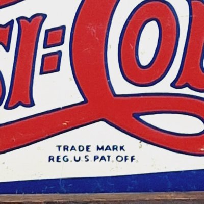 Original Pepsi Cola Tin Sign, 1940-FRB-1777774