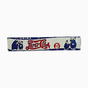 Original Pepsi Cola Tin Sign, 1940-FRB-1777774