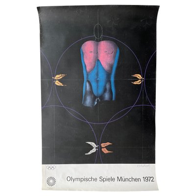 Original Poster Munich Olympic Games 1972 attributed to Poul Wunderlich-TZ-1372251