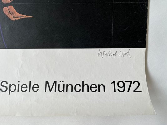 Original Poster Munich Olympic Games 1972 attributed to Poul Wunderlich-TZ-1372251