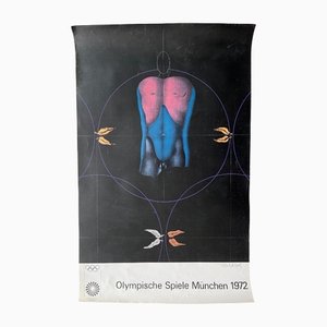 Original Poster Munich Olympic Games 1972 attributed to Poul Wunderlich-TZ-1372251