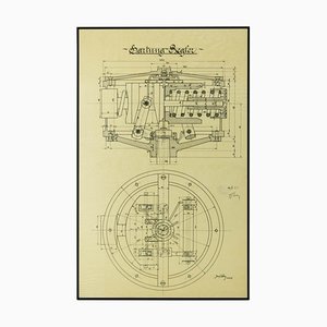 Original Technical Drawing of Hartungs Regulator, 1925-TZ-865522