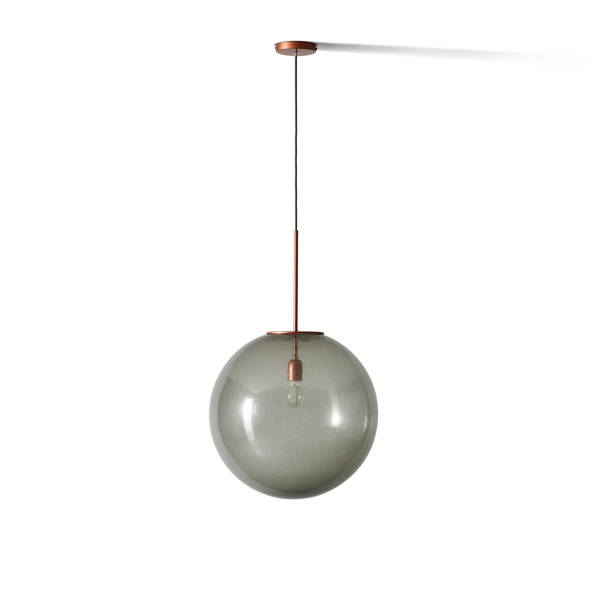 BOLLICOSA Pendant lamp by Cassina #Polished Rose Gold/Transparent smoked glass