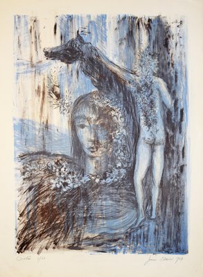 Orphée - Original Lithograph by Jeanne Esmein - 1967-ZCI-754951