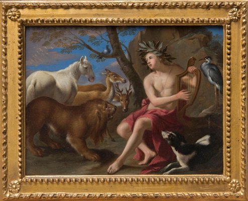 Orpheus - Original Oil on Canvas Attr. to Tommaso Salini - Early 17th Century Early 17th Century-ZCI-756153