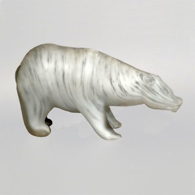 Orso Polare Sculpture by Walter Furlan and Salviati & C, 1970s-TIT-736643