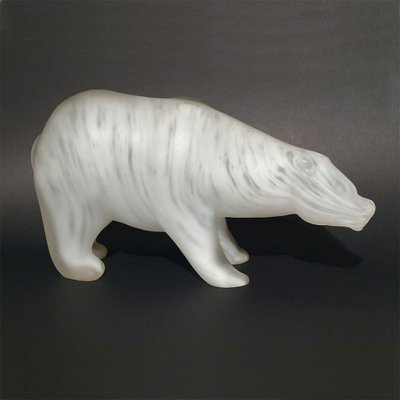 Orso Polare Sculpture by Walter Furlan and Salviati & C, 1970s-TIT-736643