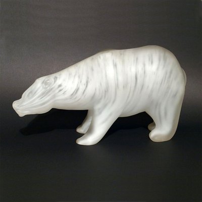 Orso Polare Sculpture by Walter Furlan and Salviati & C, 1970s-TIT-736643