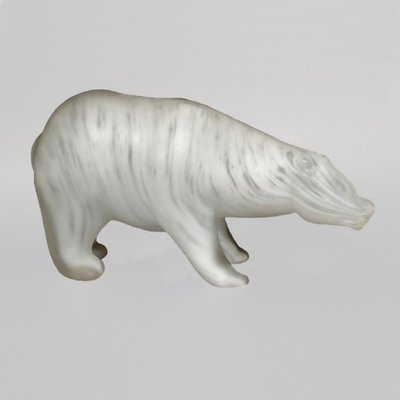 Orso Polare Sculpture by Walter Furlan and Salviati & C, 1970s-TIT-736643