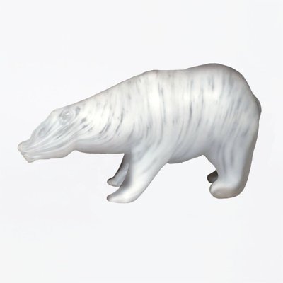 Orso Polare Sculpture by Walter Furlan and Salviati & C, 1970s-TIT-736643