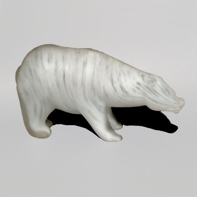 Orso Polare Sculpture by Walter Furlan and Salviati & C, 1970s-TIT-736643