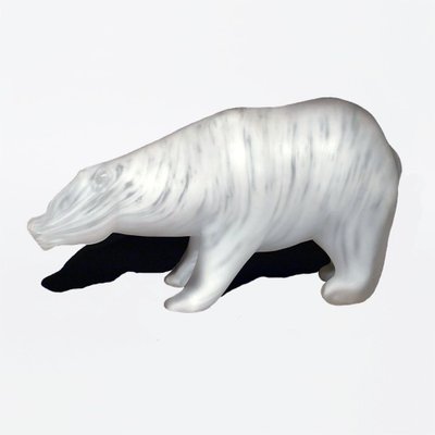 Orso Polare Sculpture by Walter Furlan and Salviati & C, 1970s-TIT-736643