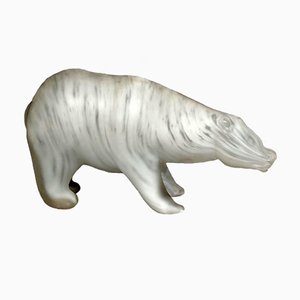 Orso Polare Sculpture by Walter Furlan and Salviati & C, 1970s-TIT-736643