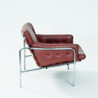 Osaka Lounge Chair in Leather by Martin Visser for 't Spectrum, 1964-NQU-1784151