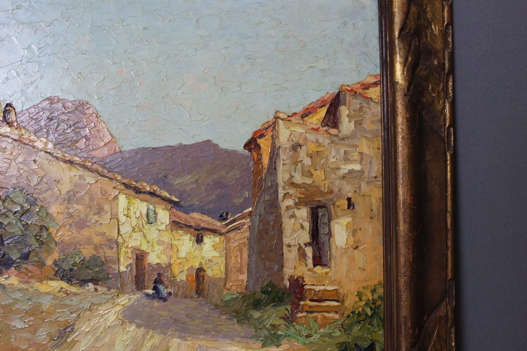 Osietzki, Landscape of Provence, 1930, Oil Painting, Framed