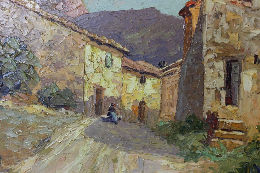 Osietzki, Landscape of Provence, 1930, Oil Painting, Framed