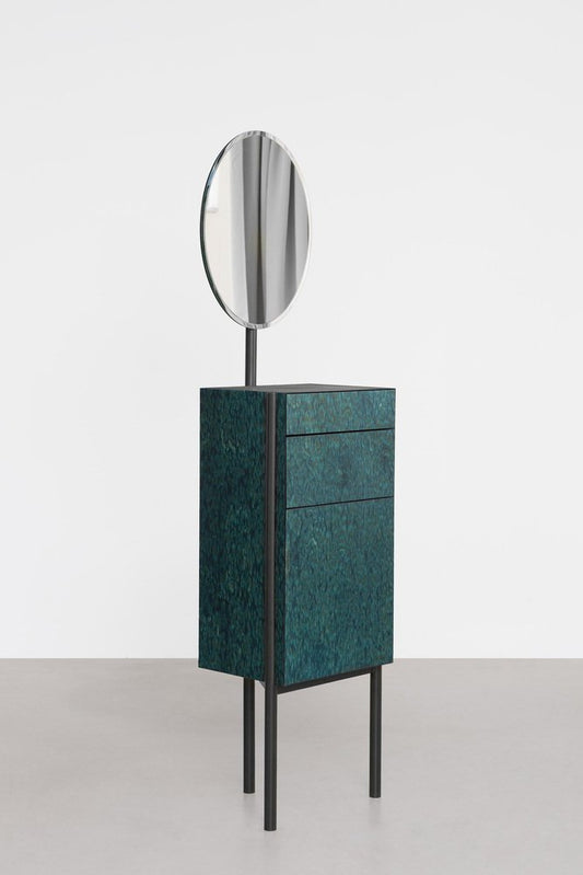 Osis Karla Side Table with Mirror by Llot Llov