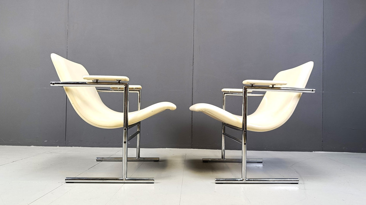 Oslo Lounge Chairs by Rudi Verelst for Novalux, 1970s, Set of 2