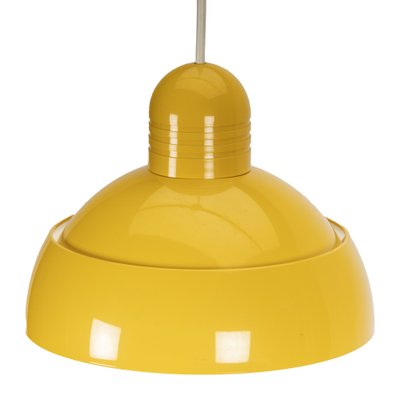 Osram Pendant Lamp in Yellow Plastic, 1970s-XMR-1382613