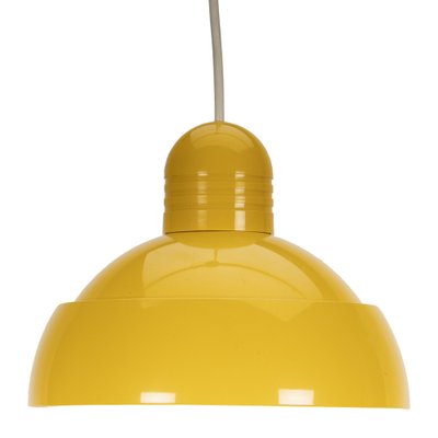 Osram Pendant Lamp in Yellow Plastic, 1970s-XMR-1382613