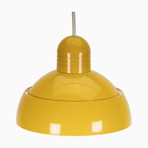 Osram Pendant Lamp in Yellow Plastic, 1970s-XMR-1382613