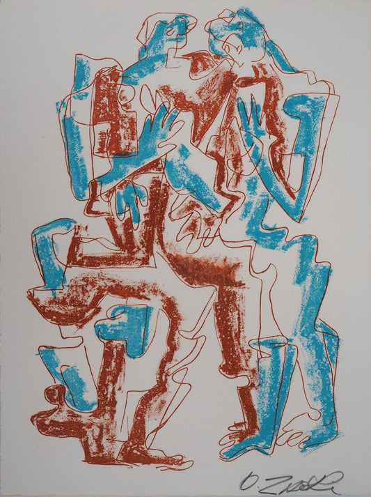 Ossip Zadkine, The Couple, 1966, Original Lithograph