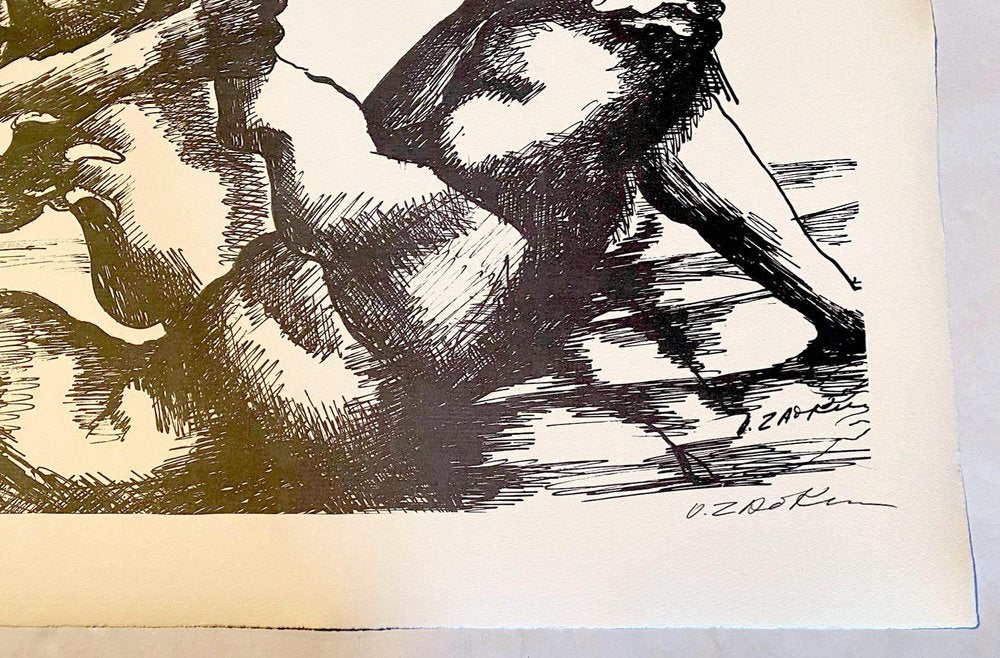 Ossip Zadkine, The Labors of Hercules, The Boar of Eyrmanthos, Lithograph