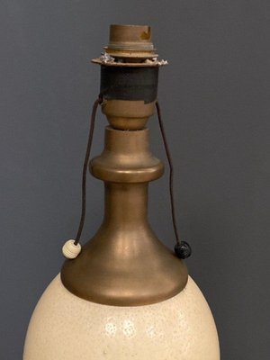 Ostrich Egg and Bronze Lamp, 1970-QKG-1764198