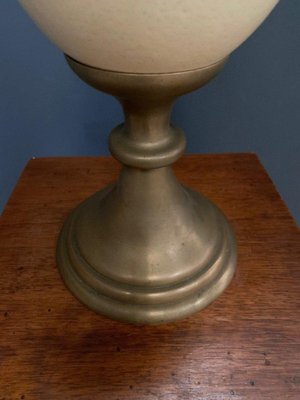 Ostrich Egg and Bronze Lamp, 1970-QKG-1764198