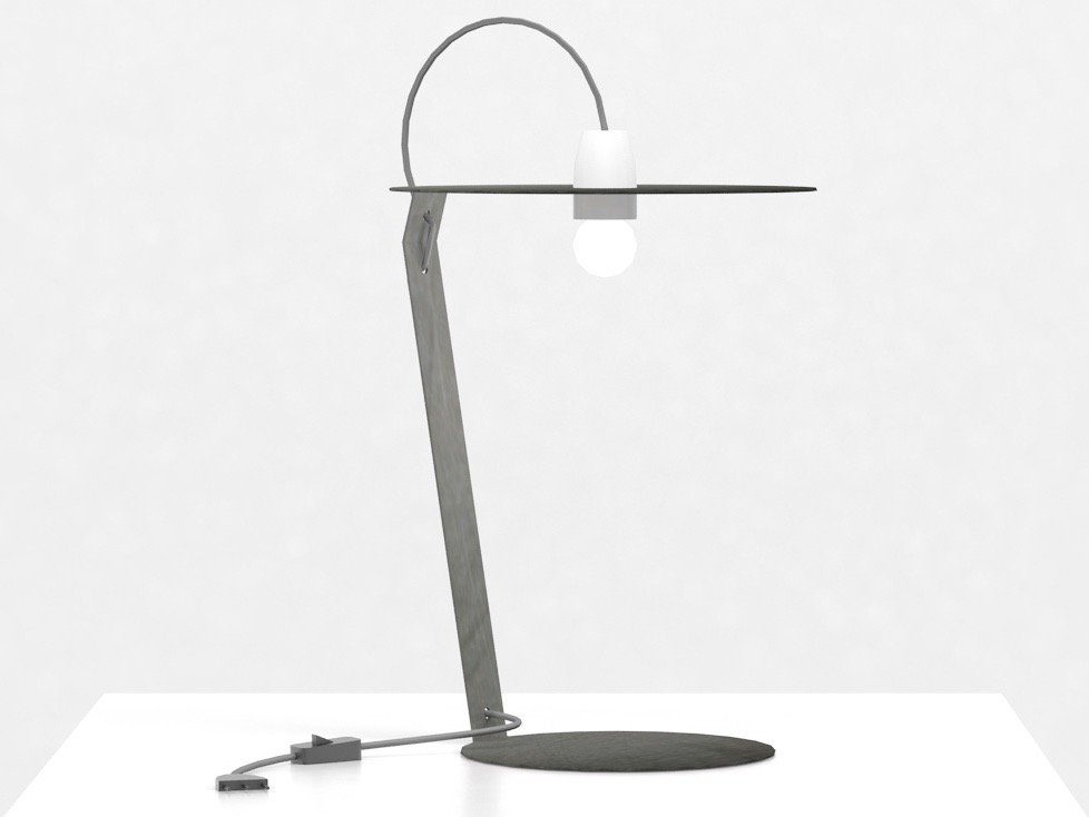 OT2 Lamp in Natural Steel by Marco Capeto for Officine Tamborrino