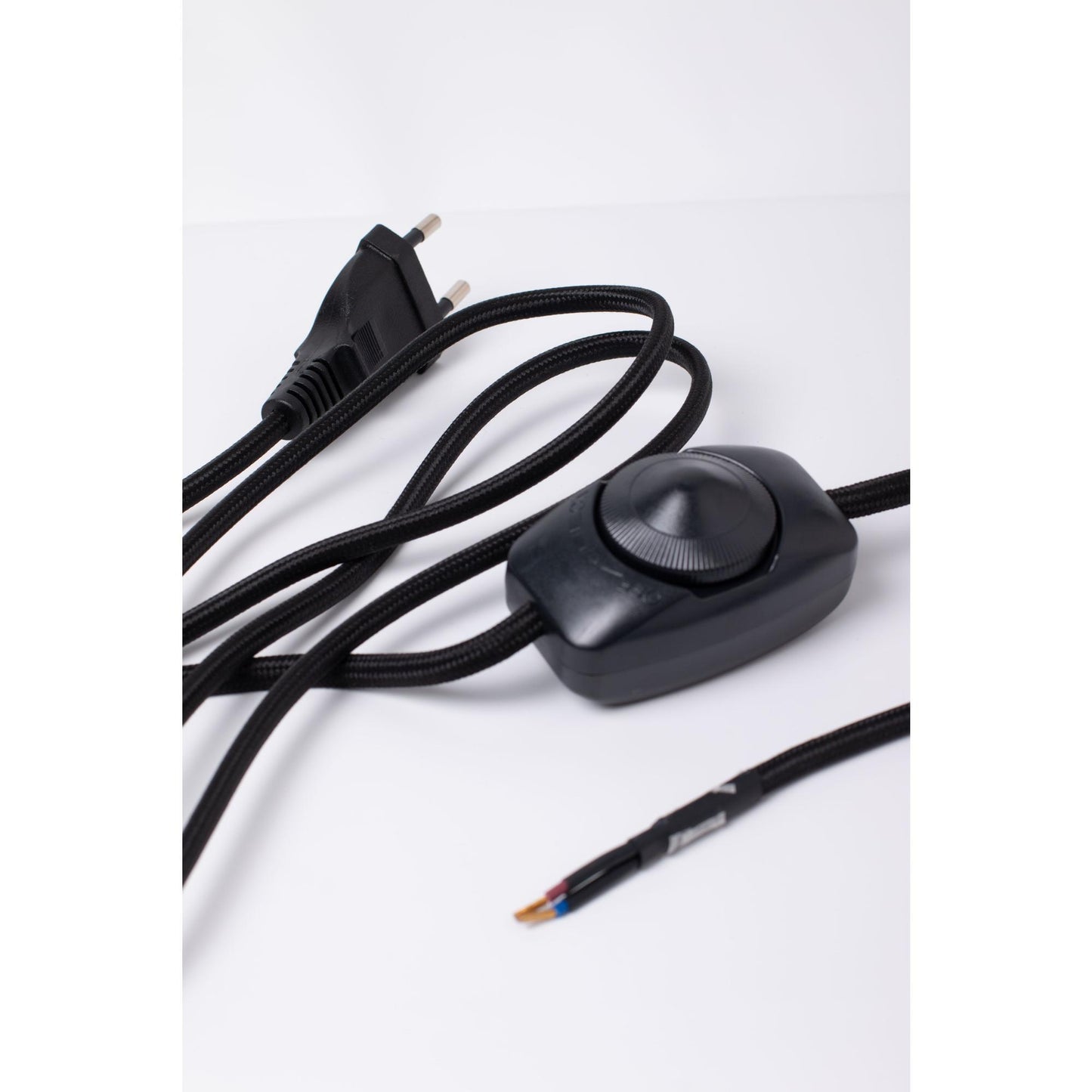 Edgeform Cable Set With Dimmer For Wall Lamp Black