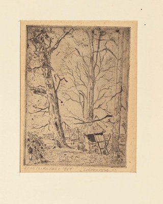 Otto Boudewijn de Kat, Landscape, Original Etching, 1944-ZCI-1378872