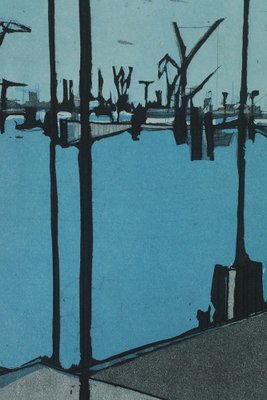 Otto Eglau, In Port, Etching, 1961-ZAA-1706501