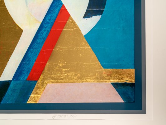 Otto Herbert Hajek, Pyramid, 1992, Color Offset Print on Thick Paper, Framed-GPP-1126477