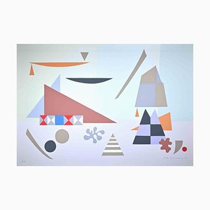 Otto Hofman, Abstract Composition, Original Screen Print, 1989-ZCI-1229797