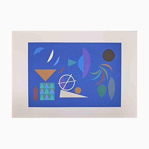 Otto Hofman, Blue Composition, Original Screen Print, 1989-ZCI-1287351