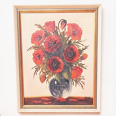 Otto Stawi, Flowers, 1960s, Oil on Canvas-WK-2027207