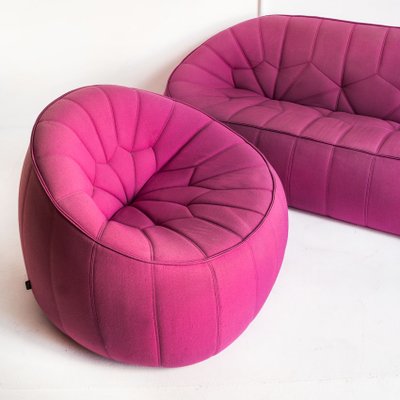 Ottoman 3-Seater Sofa and Lounge Chair by Noé Duchaufour-Laurance for Cinna / Ligne Roset, France, 2000s, Set of 2-ZFJ-1803816