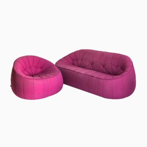 Ottoman 3-Seater Sofa and Lounge Chair by Noé Duchaufour-Laurance for Cinna / Ligne Roset, France, 2000s, Set of 2-ZFJ-1803816