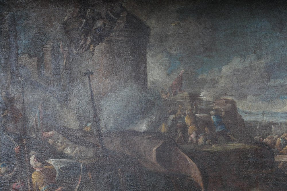 Ottoman Artist, Battle Scene, 1740, Oil on Canvas