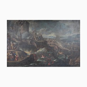 Ottoman Artist, Battle Scene, 1740, Oil on Canvas-FLW-1402224