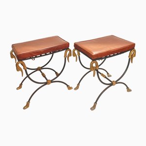 Ottomans attributed to Maison Jansen, 1950s, Set of 2-VRR-1786775