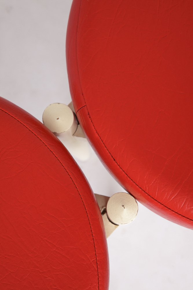 Ottomans by Hugo Frandsen for Spøttrup, Denmark, 1960s, Set of 2